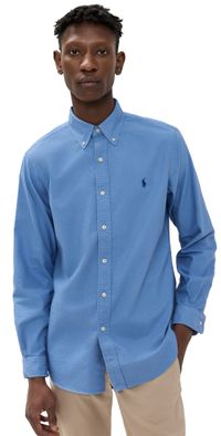 Polo Ralph Lauren Classic Fit Garment Dyed Oxford Shirt Bastille Blue S