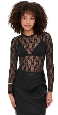LE BOP Hannah Thong Bodysuit Black S