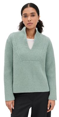 Proenza Schouler White Label Meron Sweater In Melange Merino Sea Glass Melange M