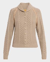 Marlowe Wool Cashmere Cable Cardigan