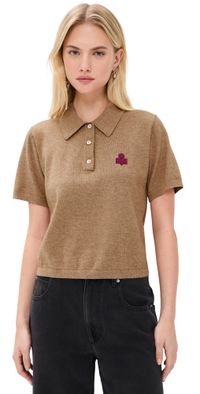 Isabel Marant Étoile Althea Polo Sweater Camel/Granita 36
