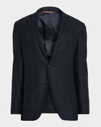 Men's Stepweave Wool Notch Lapel Sport Coat