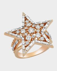Sirius Baguette and Round Diamond Ring
