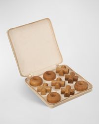 Enzo Leather Travel Tic-Tac-Toe Set