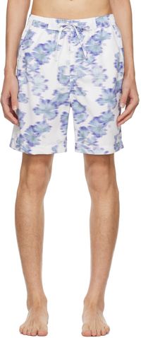 Isabel Marant Maillot de bain Hydra blanc et bleu
