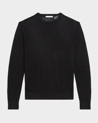 Men's Linen Logo Long-Sleeve Top