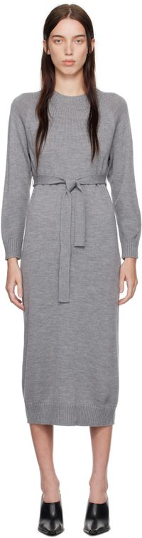 MM by Max Mara Robe midi Scrivia grise