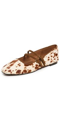 Madewell Greta Double Strap Flats Russet Multi 8