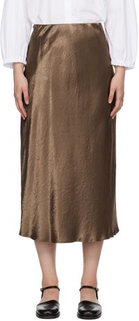 MM by Max Mara Jupe midi Alessio brune