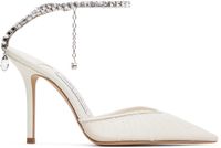 Jimmy Choo Off-White Saeda 100 Heels