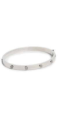 Tory Burch Miller Studs Hinge Bracelet 5mm Tory Silver One Size