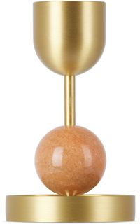 BLACK BLAZE Gold & Pink Fountain Candle Holder
