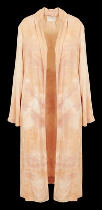 Momoni - Veste longue col châle - Taille 46 - Multicolore