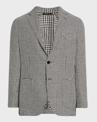 Men's Glen Check Single-Breasted Sport Coat