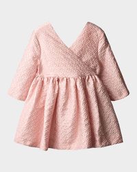 Girl's Coco Bow-Embellished Dress, Size 7-10