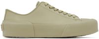 Jil Sander Green Low-Top Sneakers