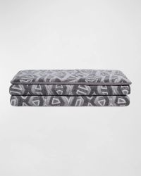 Noah Geometric Bed Scarf, 25" x 105"
