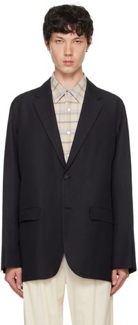 ATON Veston façon tailleur noir