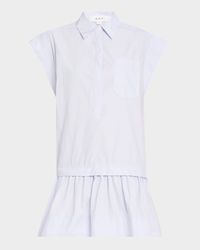 Brock Drop-Waist Shirtdress