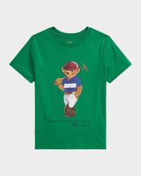Boy's Polo Bear Cotton Jersey T-Shirt, Size 2-7