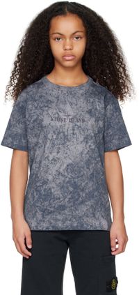 Stone Island Junior Kids Navy Logo T-shirt