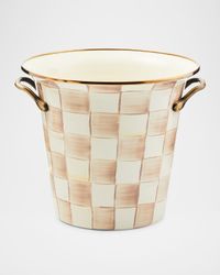 Mocha Check Wine Cooler