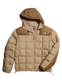 Men's Lhotse Reversible Hooded Jacket - Khaki Stone Utility Brown - Size XL