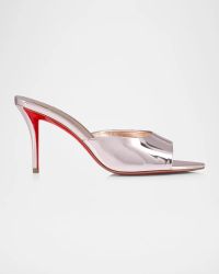 Miss Z Mirror Red Sole Mule Sandals