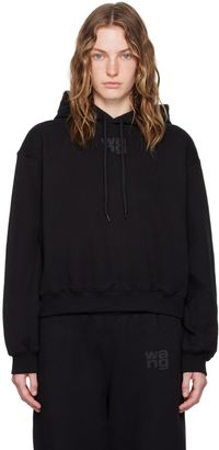 alexanderwang.t Black Bonded Puff Logo Hoodie