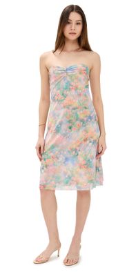 AFRM Lucile Dress Fog Field S