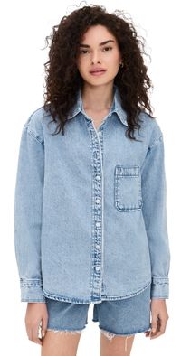 PARKE Vintage Wash Denim Button Down Vintage Wash L/XL