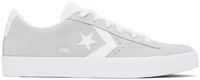 Converse Baskets Pro grises en suède à semelle vulcanisée