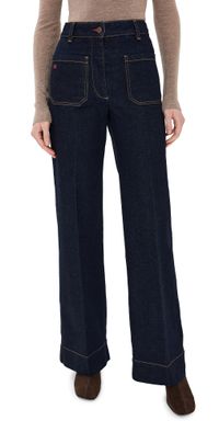 Victoria Beckham Alina Jeans Dark Indigo Rinse 25