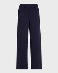 Straight-Leg Flex Ponte Trousers