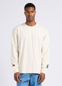 Edwin - Tee-shirt col rond sérigraphié en coton - Taille XL - Blanc