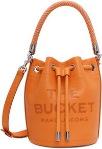 Marc Jacobs Orange 'The Leather Bucket' Bag