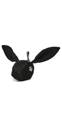 Simone Rocha Hare Coin Purse Bag Charm Black/Clear One Size