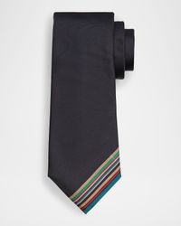 Men's Placement Signature Stripe Silk Tie