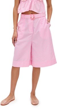 Pitusa Colorblock Bermuda Shorts Pink L