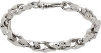 Emanuele Bicocchi Bracelet-chainette martelé argenté