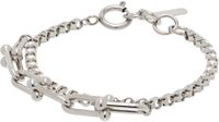 Justine Clenquet Silver Hanel Bracelet