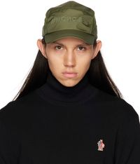 Moncler Grenoble Khaki Bonded Cap