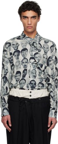 Magliano Black & White Finalists Twisted Shirt