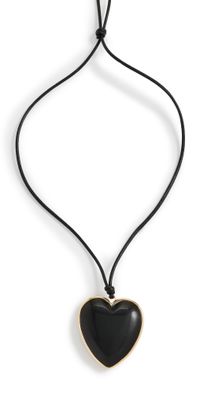 Jennifer Fisher Heart Pendant Necklace Smokey Quartz One Size