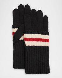 Striped Cashmere Gloves