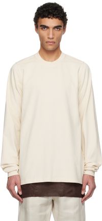 Rick Owens Off-White Hollywood Short Crewneck LS Sweatshirt