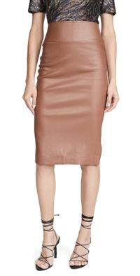 SPRWMN Leather Pencil Skirt Hazelnut L