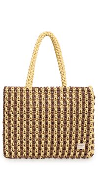 Loeffler Randall Celia Knotted Tote Brown/Butter One Size