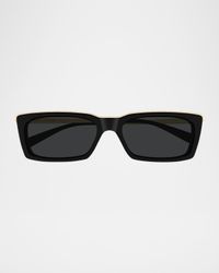 Unisex SL 766 Acetate Rectangle Sunglasses