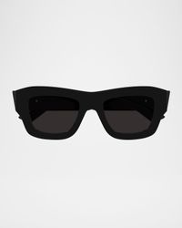 Recycled Acetate Rectangle Sunglasses